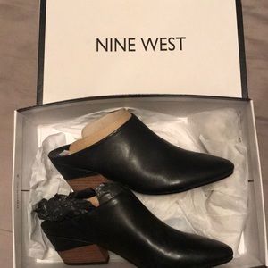 Nine West leather mules -Brand New